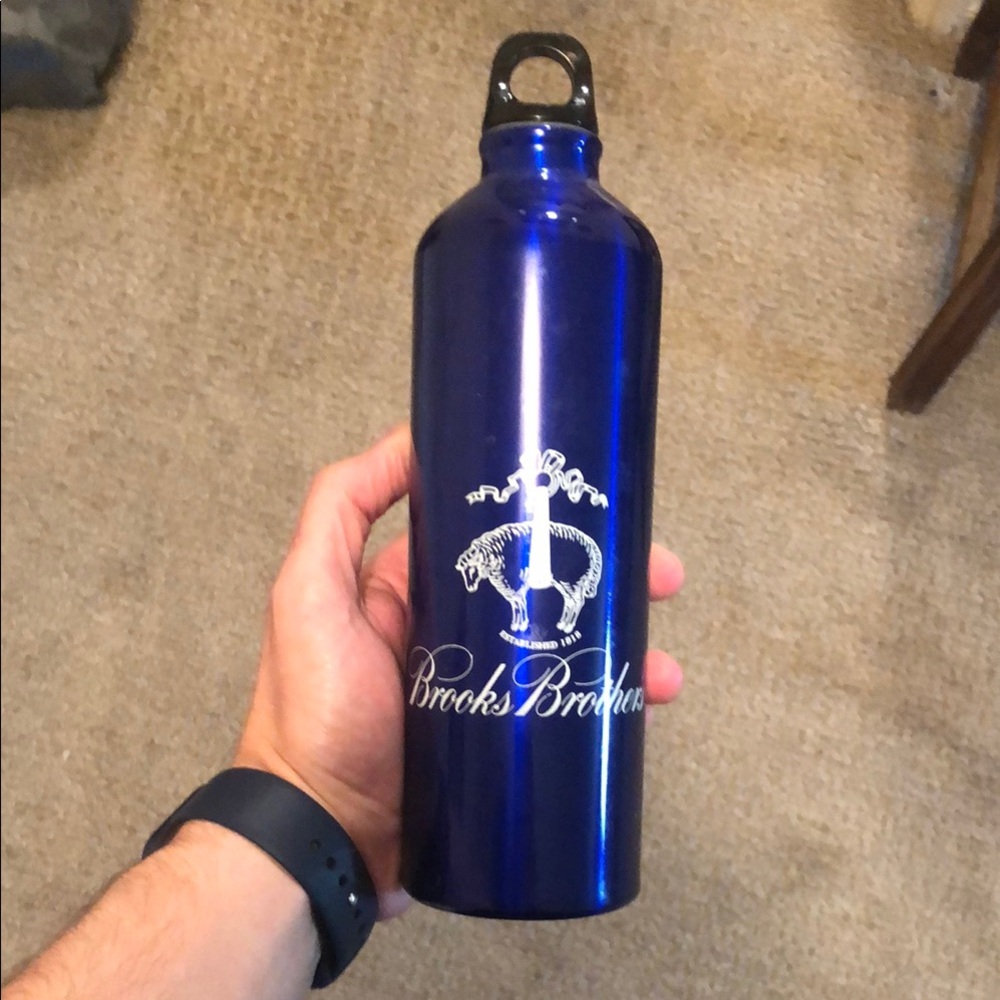 Brooks Brothers Blue Water Bottle